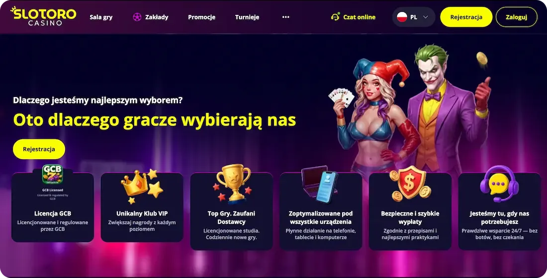 strona kasyna slotoro